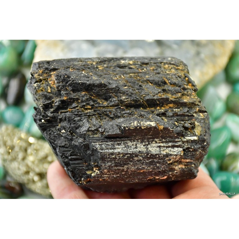 Czarny turmalin surowy okaz 642 g - Kamienie naturalne - Sklep Shamballa