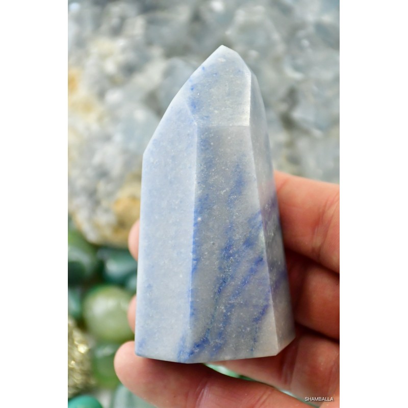 Kwarc niebieski obelisk 207 g - Kamienie naturalne - Sklep Shamballa