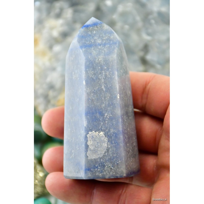 Kwarc niebieski obelisk 199 g - Kamienie naturalne - Sklep Shamballa