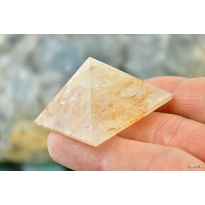 Hematoid kwarcu piramida 39 g - Kamienie naturalne - Sklep Shamballa