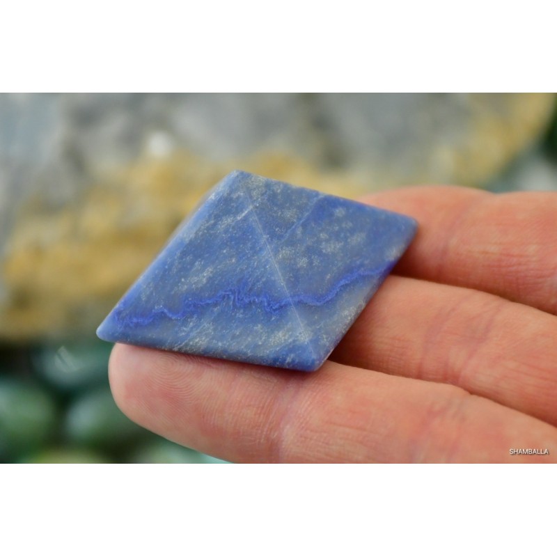 Kwarc niebieski piramida 27 g - Kamienie naturalne - Sklep Shamballa