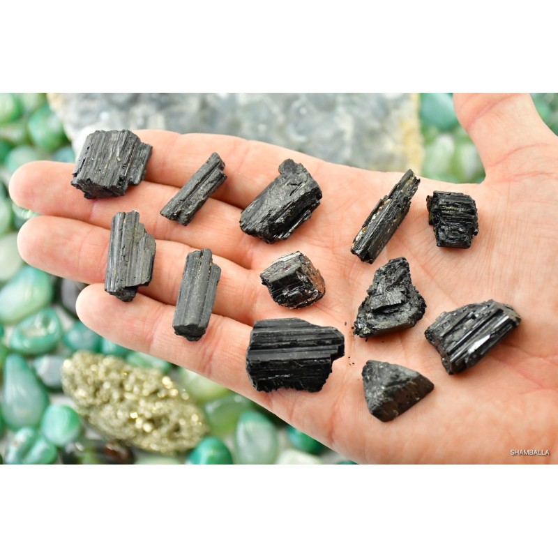 Czarny Turmalin surowy 4 - 10 g - Kamienie naturalne - Sklep Shamballa