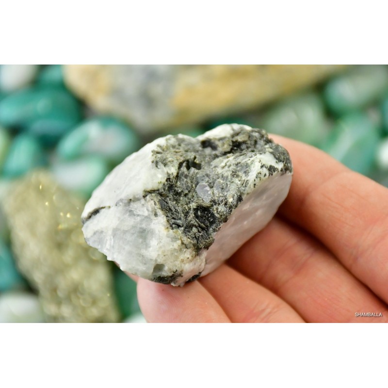 Biały kamień księżycowy surowy okaz 84 g - Kamienie naturalne - Sklep Shamballa