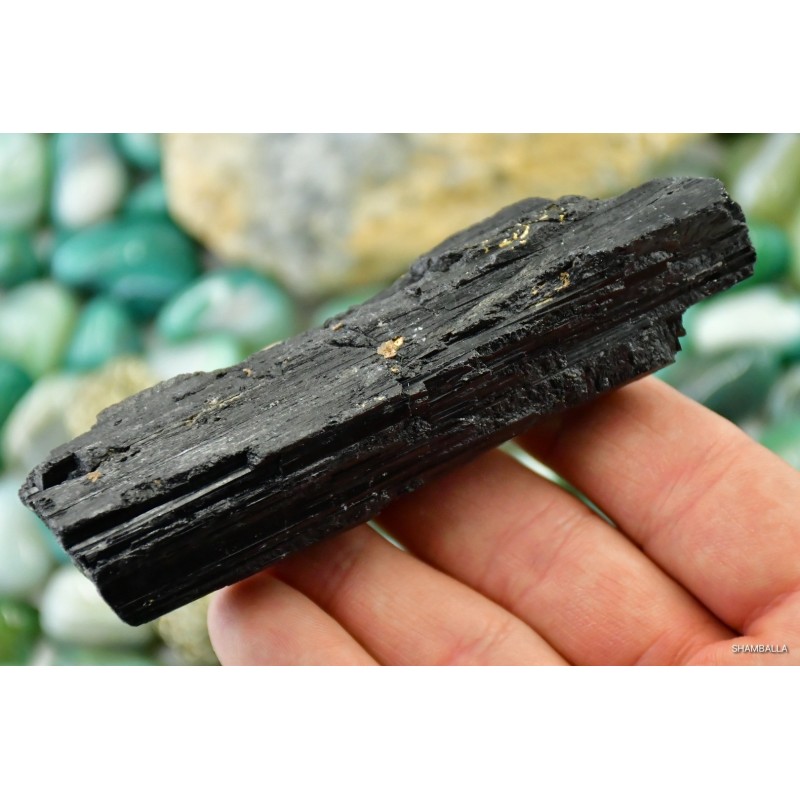 Czarny turmalin surowy okaz 137 g - Kamienie naturalne - Sklep Shamballa