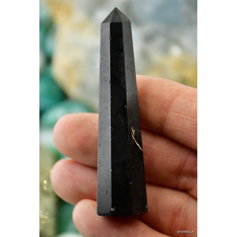 Czarny turmalin obelisk 32 g - Kamienie naturalne - Sklep Shamballa