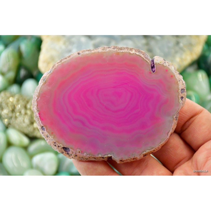 Plaster agatu różowy okaz 70 g - Kamienie naturalne - Sklep Shamballa