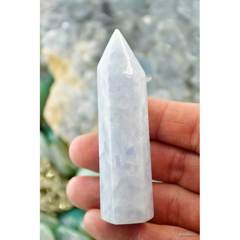 Kalcyt niebieski obelisk 79 g - Sklep Shamballa Kalcyt niebieski obelisk 79 g - Sklep Shamballa