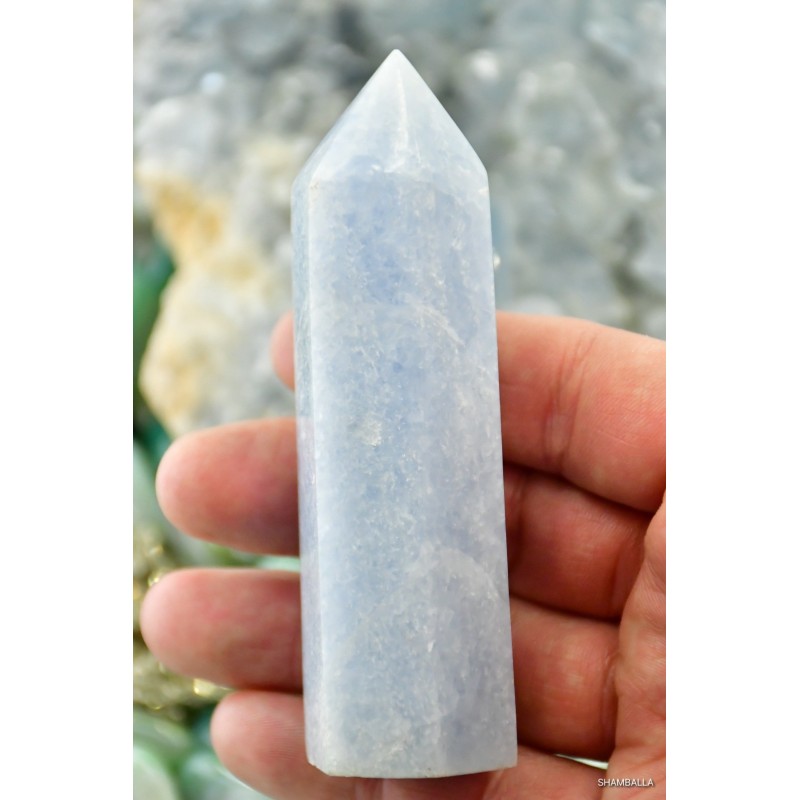 Kalcyt niebieski obelisk 143 g - Kamienie naturalne - Sklep Shamballa