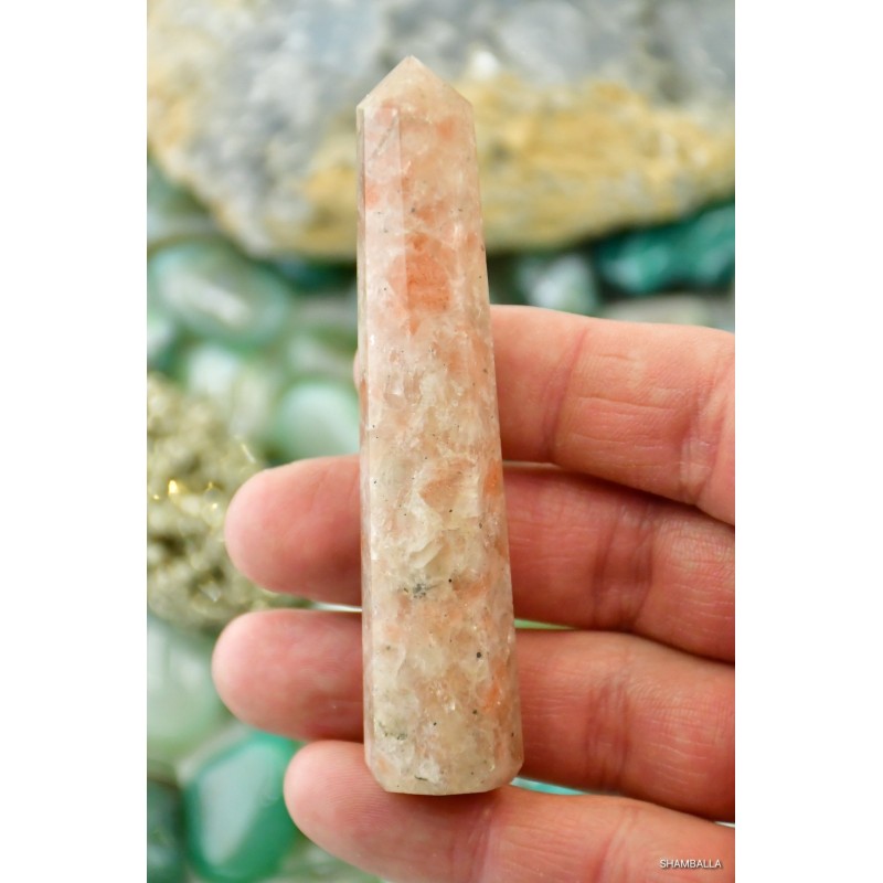 Kamień słoneczny obelisk 48,8 g - Kamienie naturalne - Sklep Shamballa