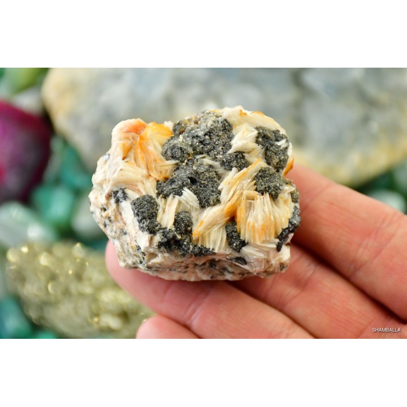Baryt z cerusytem surowy okaz 191 g - Kamienie naturalne - Sklep Shamballa