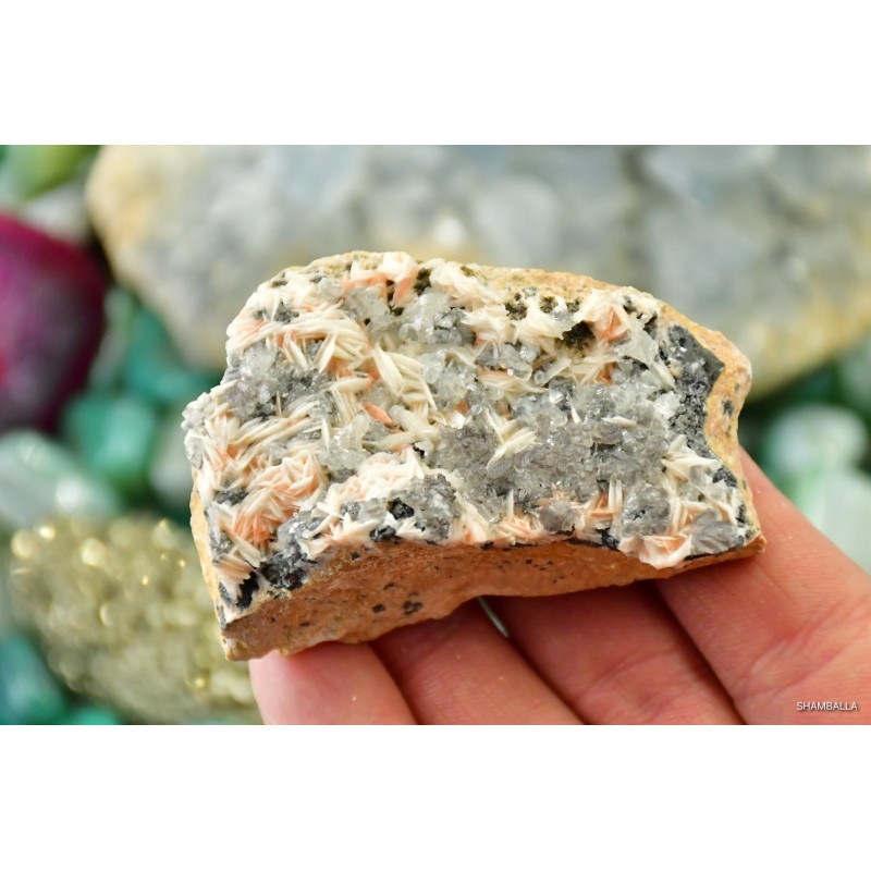Baryt z cerusytem surowy okaz 139 g - Kamienie naturalne - Sklep Shamballa