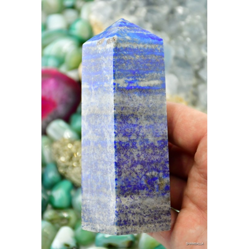 Lapis lazuli obelisk 418 g - Kamienie naturalne - Sklep Shamballa