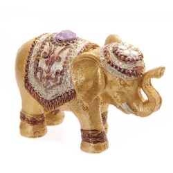 Metalowy szczęśliwy słoń na kadzidełko