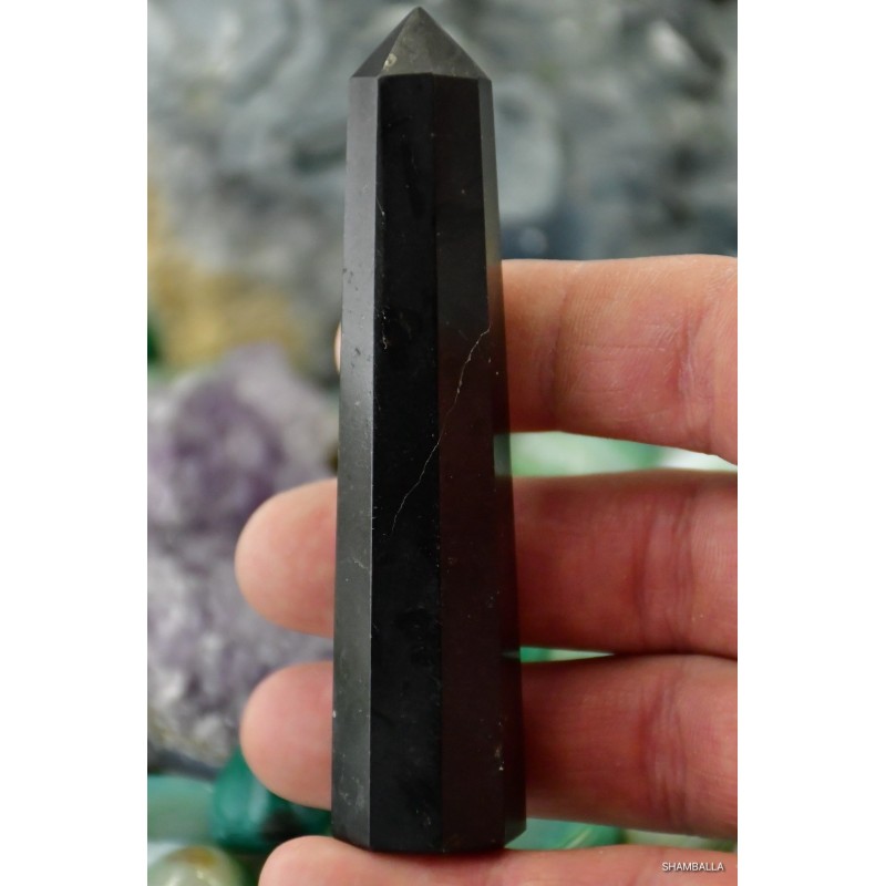 Czarny turmalin obelisk 66 g - Kamienie naturalne - Sklep Shamballa