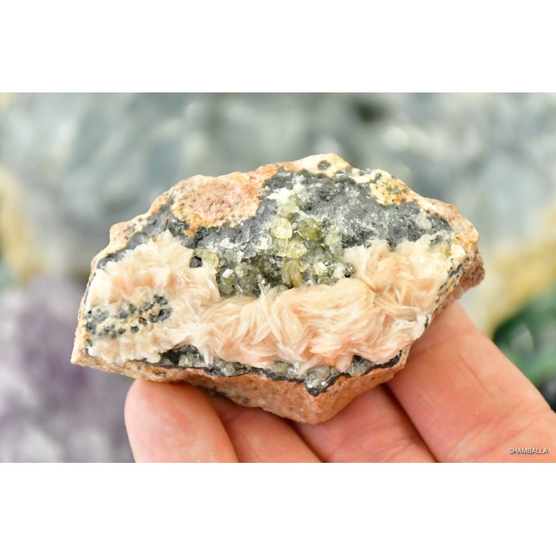 Baryt z cerusytem surowy okaz 130 g - Kamienie naturalne - Sklep Shamballa