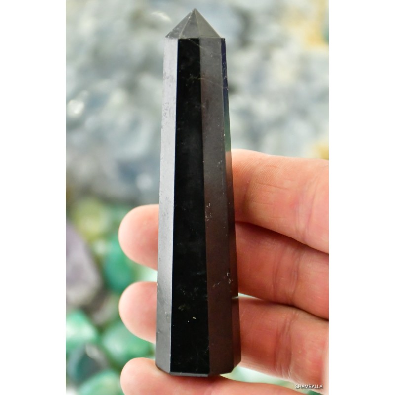 Czarny turmalin obelisk 75 g - Kamienie naturalne - Sklep Shamballa