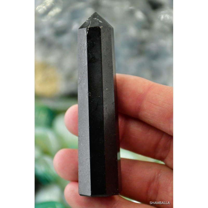 Czarny turmalin obelisk 66 g - Kamienie naturalne - Sklep Shamballa