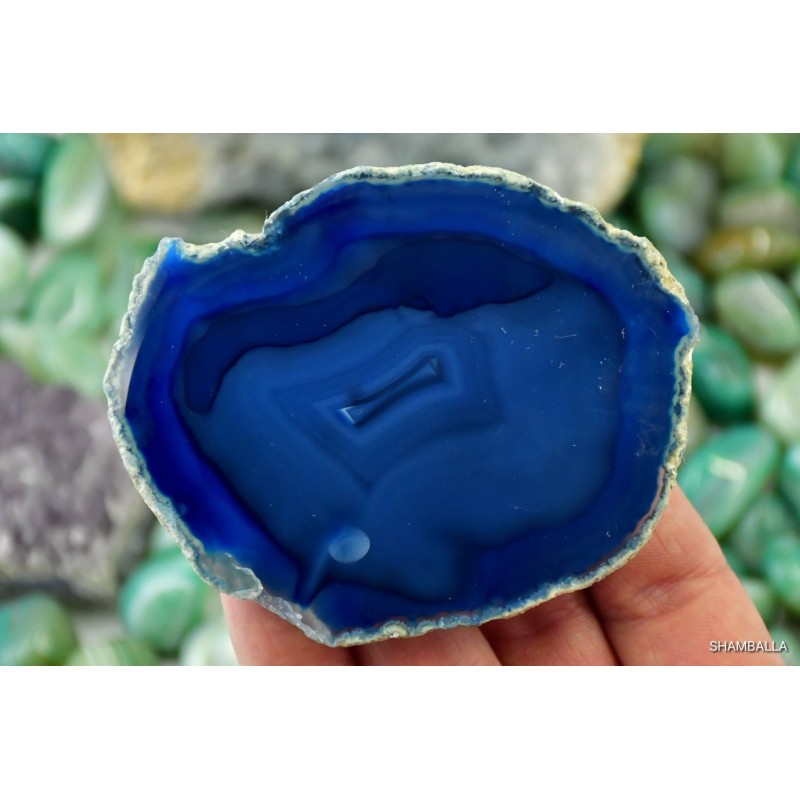 Plaster agatu niebieskiego okaz 54 g