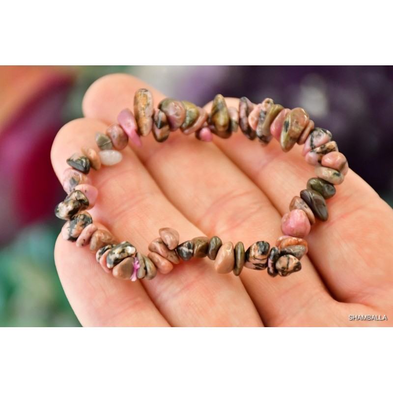 Bransoletka rodonit - kruszona - Sklep Shamballa Bransoletka rodonit - kruszona - Sklep Shamballa