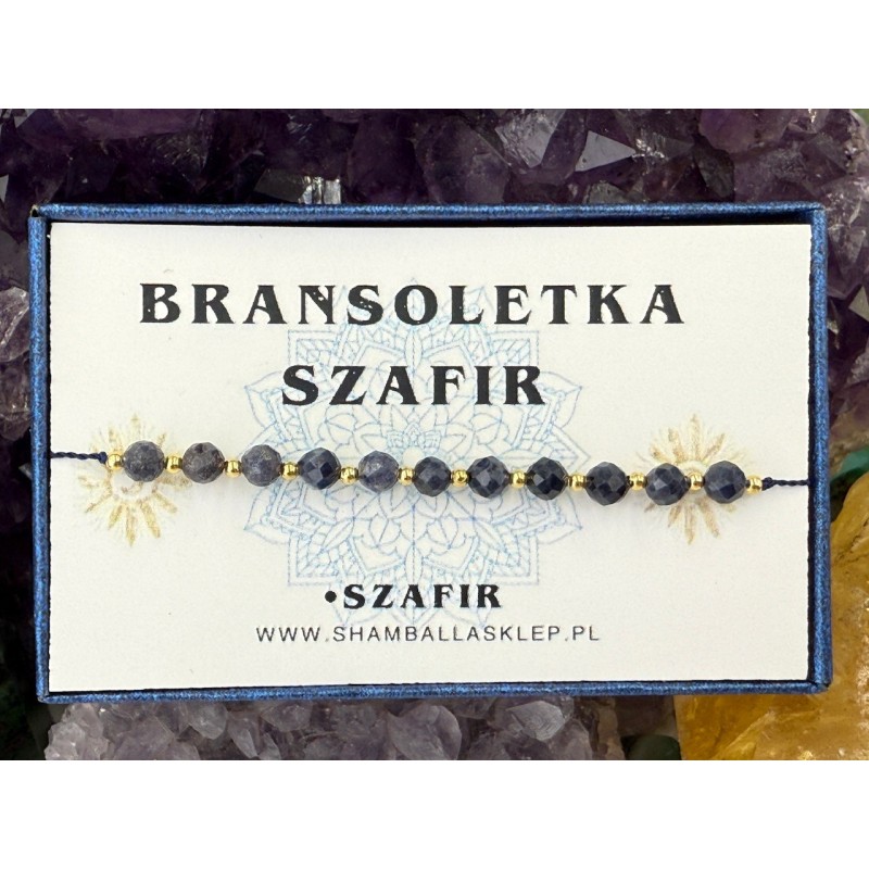 Bransoletka szafir - Kamienie naturalne - Sklep Shamballa