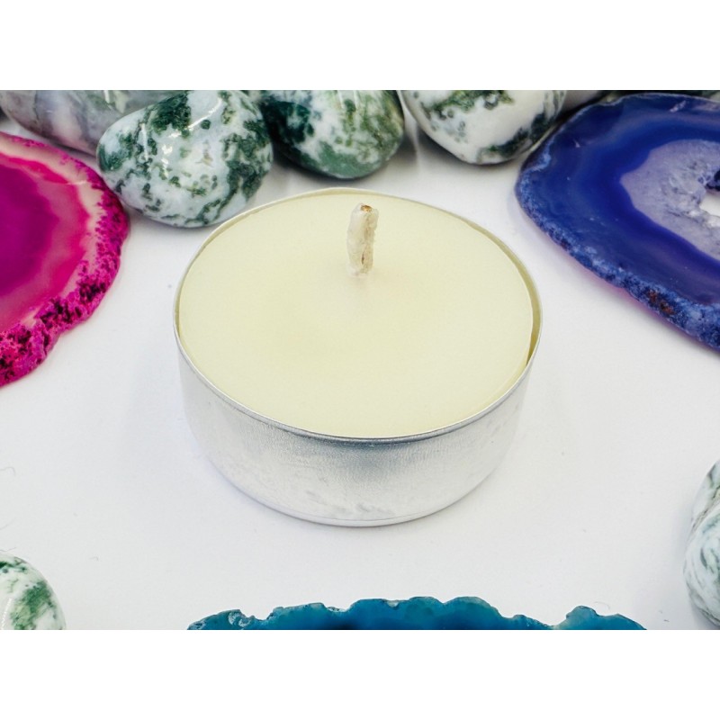 Biała świeca z wosku pszczelego - tealight, podgrzewacz - Sklep Shamballa Biała świeca z wosku pszczelego - tealight, podgrzewacz - Sklep Shamballa