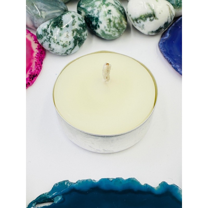 Biała świeca z wosku pszczelego - tealight, podgrzewacz - Sklep Shamballa Biała świeca z wosku pszczelego - tealight, podgrzewacz - Sklep Shamballa