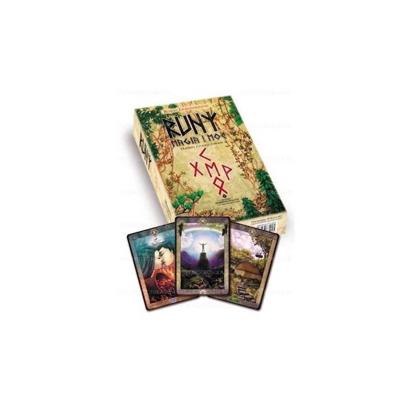 Runy Magia i Moc książka + karty - Karty do wróżenia - Sklep Shamballa