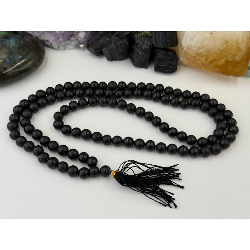 Mala buddyjska agat czarny 8mm - Sklep Shamballa Mala buddyjska agat czarny 8mm - Sklep Shamballa