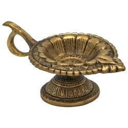 Orientalny świecznik z mosiądzu z symbolem OM - Sklep ze świecami Shamballa
