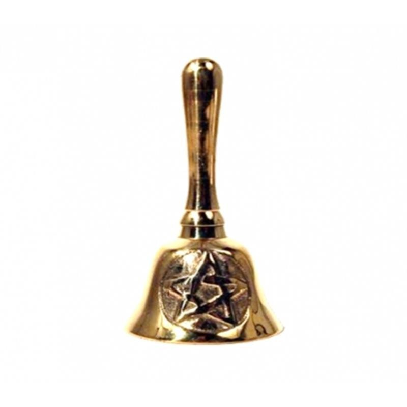 Dzwonek z mosiądzu z symbolem Pentagramu - Sklep Shamballa
