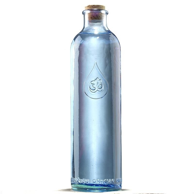 Butelka szklana do wody OM - Kwiat Życia - Sklep Shamballa