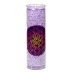 Świeca zapachowa Kwiat Życia - fioletowa - Sklep ze świecami Shamballa
