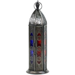 Lampion orientalny - wzór 7 czakr - Sklep ze świecami Shamballa