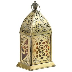 Lampion złoty z symbolem OM - Sklep ze świecami Shamballa