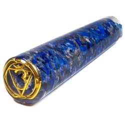 Różdżka orgonitowa do masażu z lapis lazuli i symbolem 3 oka - Kamienie naturalne - Sklep Shamballa