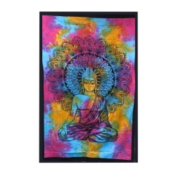 Bawełniana narzuta z Buddą , tkanina na ścianę
