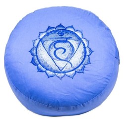 Poduszka medytacyjna czakra 5 Vishuddha haftowana Przedmioty magiczne - Sklep Shamballa