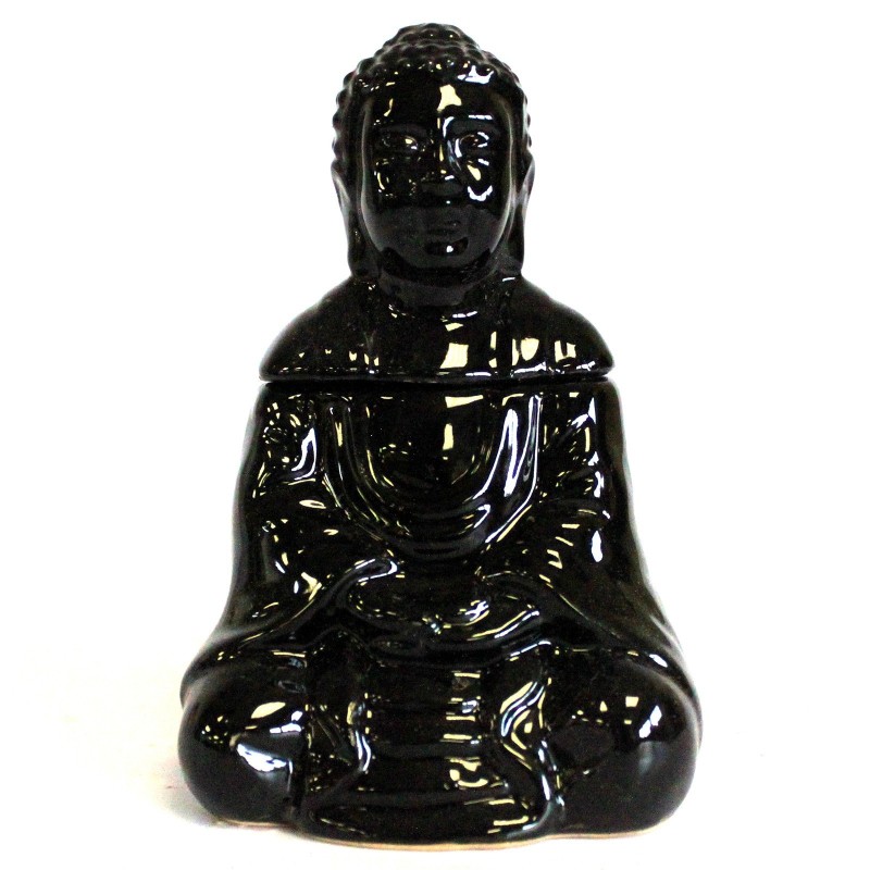 Kominek Siedzący Budda czarny - Sklep Shamballa