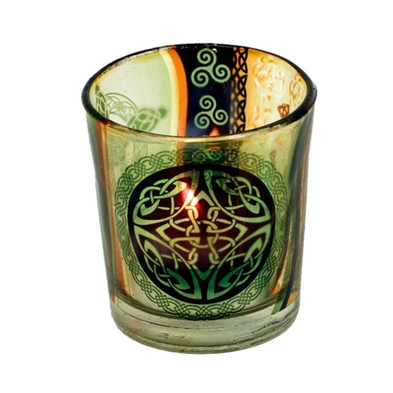 Świecznik węzeł celtycki szklany - Sklep Shamballa
