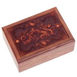 Pudełko z grawerowanym symbolem smoka - Sklep Shamballa