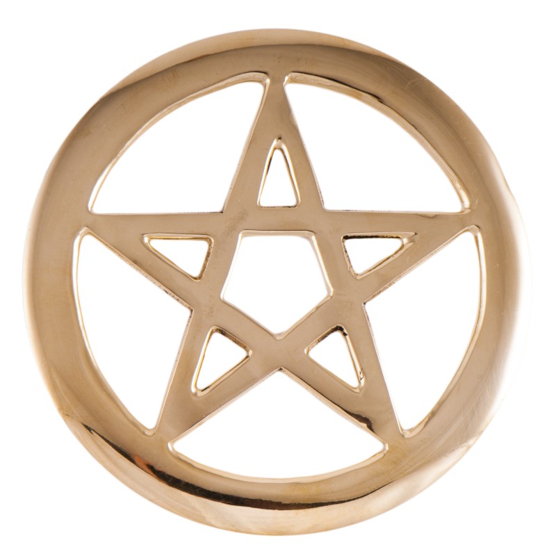 Pentagram ażurowy z mosiądzu - Sklep Shamballa