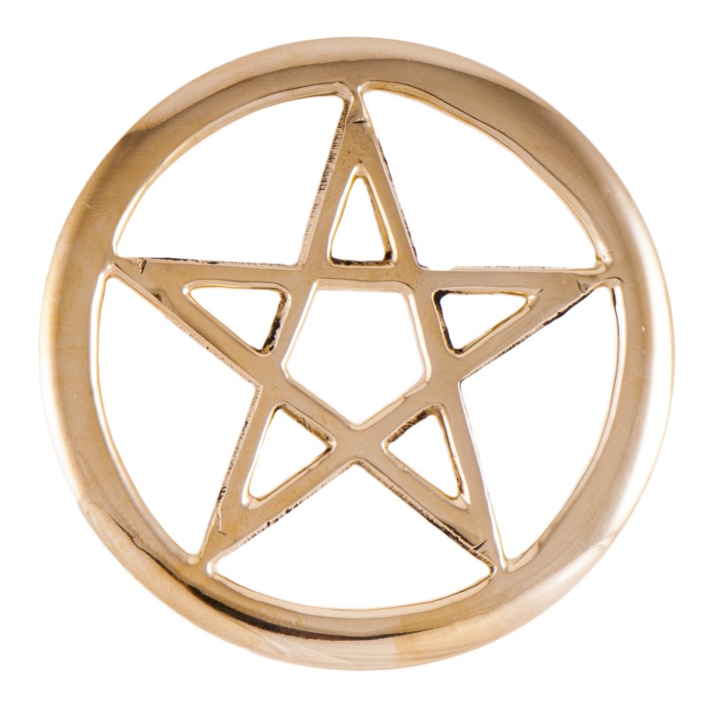 Pentagram z mosiądzu 8 cm - Sklep Shamballa