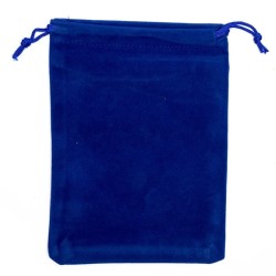 Niebieski woreczek aksamitny M - Kamienie naturalne - Sklep Shamballa