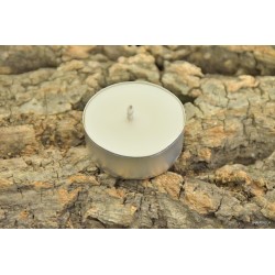 Biała świeca z wosku pszczelego - tealight, podgrzewacz Świece