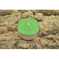 Jasno-Zielona świeca z wosku pszczelego - tealight, podgrzewacz Świece