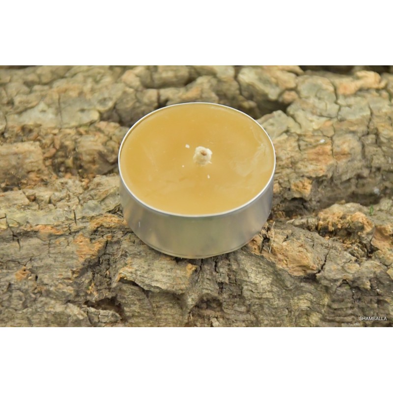 Naturalna świeca z wosku pszczelego - tealight, podgrzewacz - Sklep Shamballa