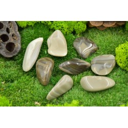 Krzemień pasiasty szlifowany 3 - 15 g - Kamienie naturalne - Sklep Shamballa