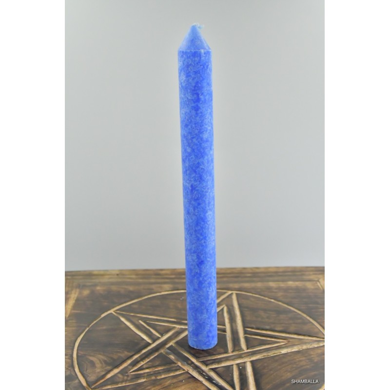 Niebieska świeca stearynowa - Sklep Shamballa