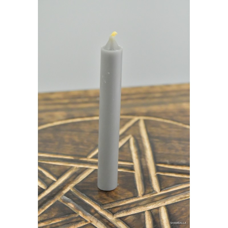 Szara świeca z wosku rozmiar S - Sklep ze świecami Shamballa