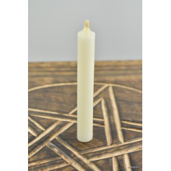 Biała świeca z wosku rozmiar S - Sklep ze świecami Shamballa